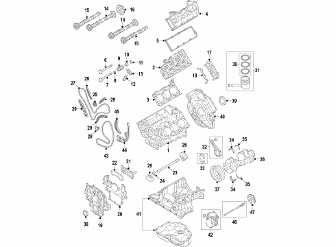 Audi 059-103-869-D Bearings