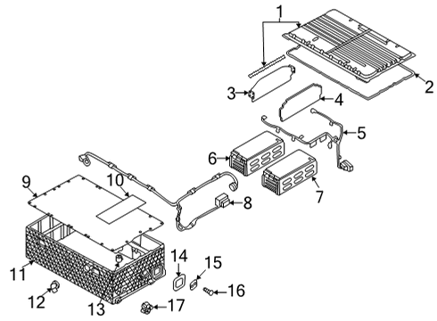 Audi 80A-802-177 Battery Tray Mount Bracket