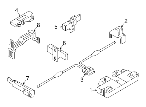 Audi 8W0-959-754-DA-TKE Transmitter