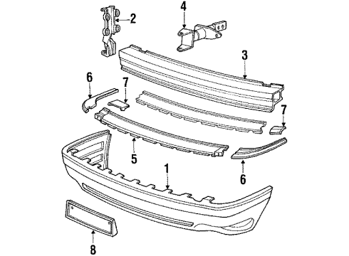 Audi 893-807-287-C-01C License Bracket