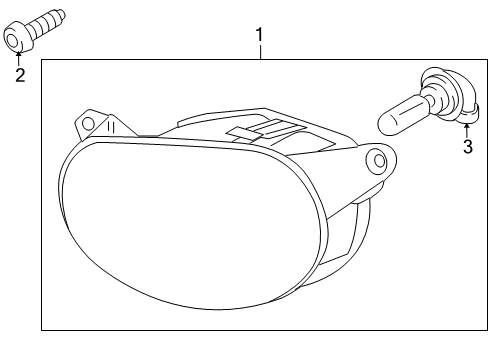 Audi 4L0-941-699-B Fog Lamp Assembly