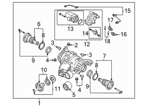 2023 Audi SQ7 Axle & Differential - Rear