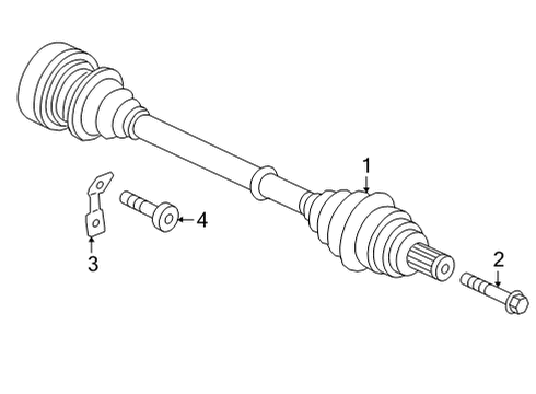 2022 Audi A7 Sportback Drive Axles - Rear