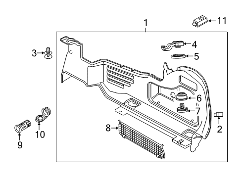 2022 Audi S5 Interior Trim - Rear Body