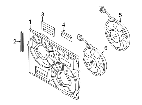 2009 Audi Q7 Cooling System, Radiator, Water Pump, Cooling Fan