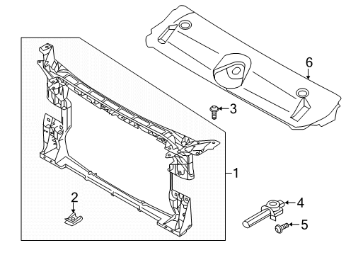 2017 Audi A4 allroad Radiator Support