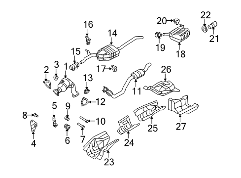 2014 Audi A4 Exhaust Components