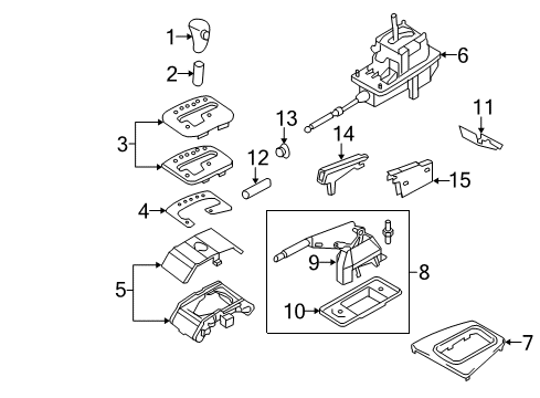 2006 Audi A4 Quattro Console