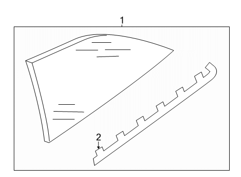 2022 Audi S5 Glass & Hardware - Quarter Panel