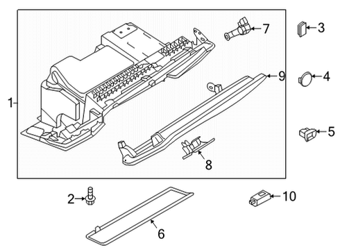 2022 Audi A6 allroad Glove Box