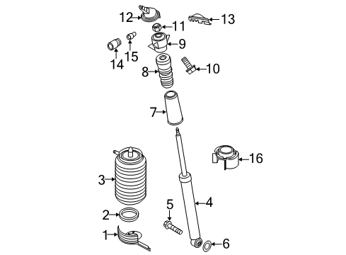 2013 Audi A7 Quattro Struts & Components - Rear