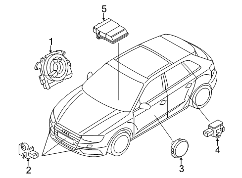 2016 Audi A3 Sportback e-tron Air Bag Components