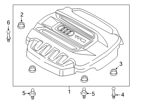 2019 Audi TTS Quattro Engine Appearance Cover