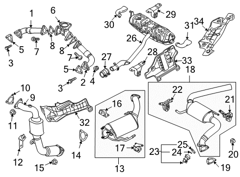 2010 Audi Q7 Injector Retainer Clip Diagram for 3C0-253-725