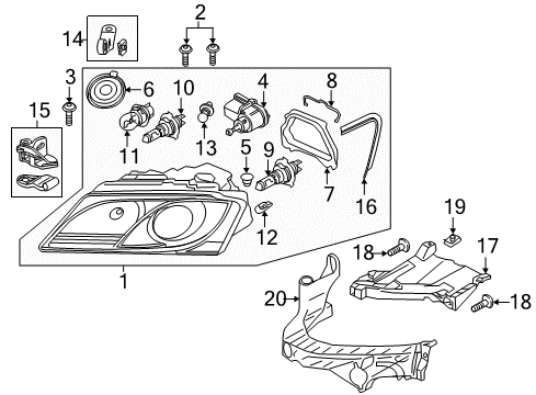 2010 Audi Q5 Bulbs