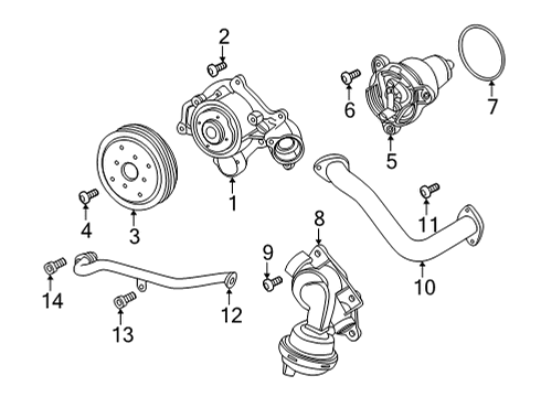 2022 Audi RS5 Water Pump