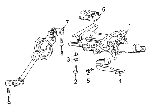 2022 Audi Q5 Steering Column & Wheel, Steering Gear & Linkage