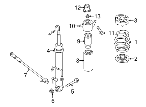 2019 Audi RS5 Sportback Shocks & Components - Rear