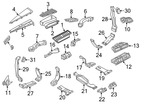 2014 Audi A6 Ducts