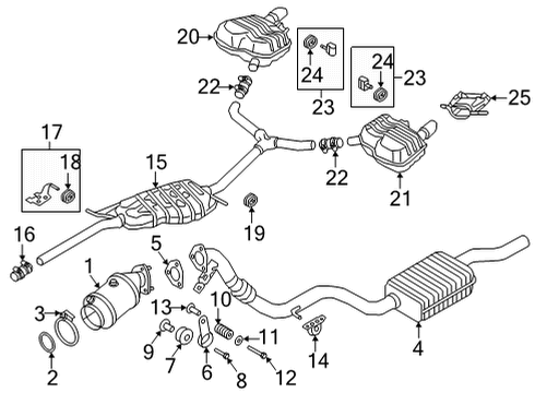 2021 Audi S4 Exhaust Components