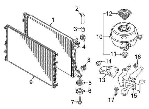 2022 Audi S7 Sportback Radiator & Components