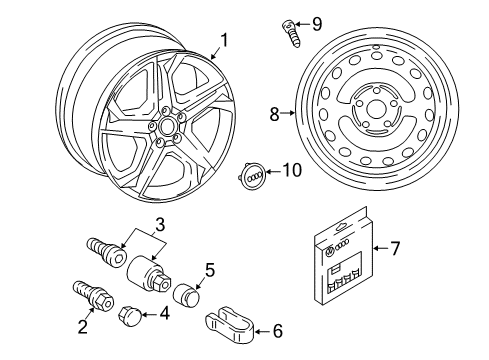 2022 Audi Q5 Wheels, Covers & Trim