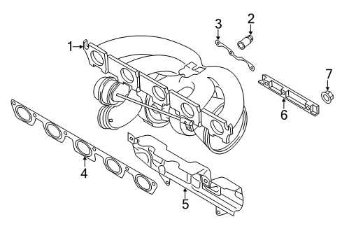 2012 Audi TT RS Quattro Exhaust Manifold