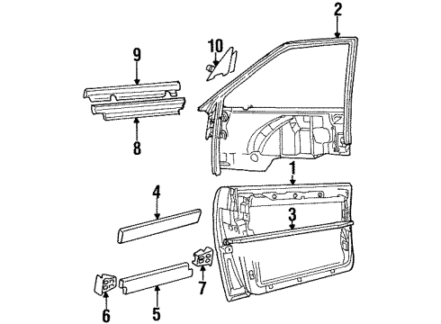 1992 Audi 80 Quattro Front Door