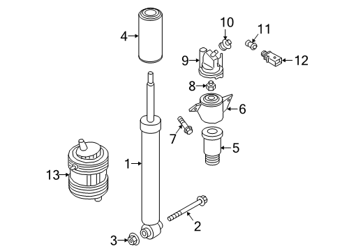 2023 Audi RS Q8 Shocks & Components - Rear