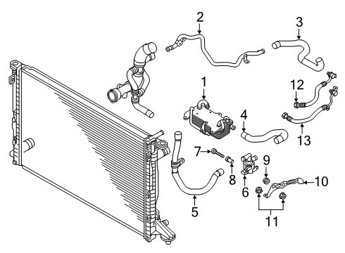 2022 Audi S6 Trans Oil Cooler