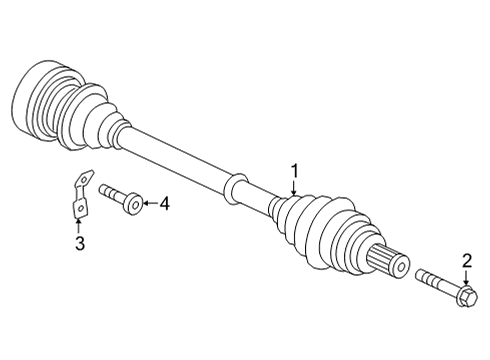 2022 Audi A6 allroad Drive Axles - Rear