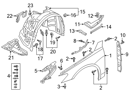 2022 Audi S6 Fender & Components