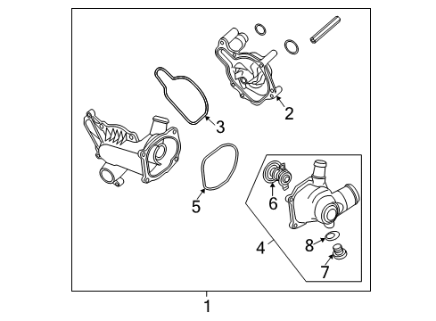 2004 Audi S4 Water Pump