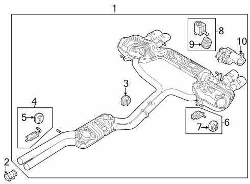 2021 Audi RS6 Avant Exhaust Components