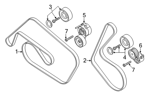 2013 Audi Q7 Belts & Pulleys