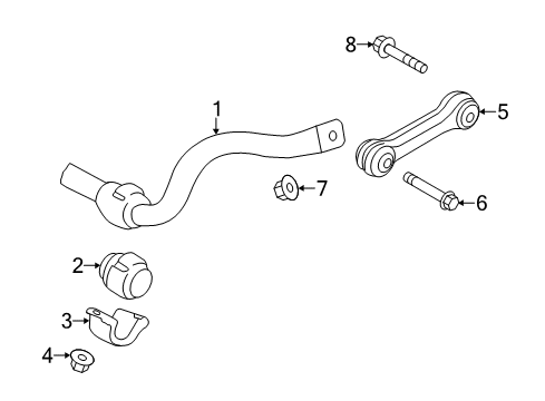 2014 Audi A6 Stabilizer Bar & Components - Front