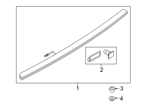 2023 Audi A7 Sportback High Mount Lamps