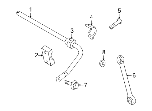 2012 Audi R8 Rear Suspension Components, Lower Control Arm, Upper Control Arm, Ride Control, Stabilizer Bar