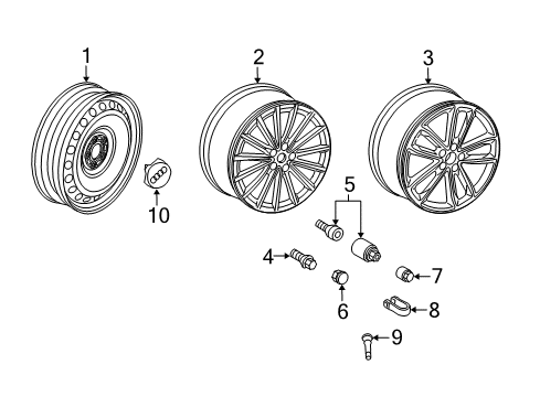 2022 Audi S5 Wheels, Covers & Trim