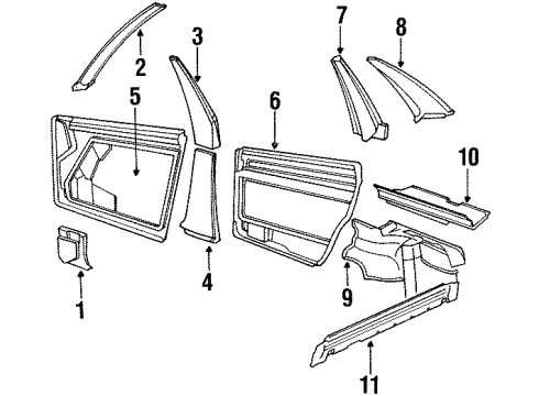 1992 Audi V8 Quattro Interior Trim