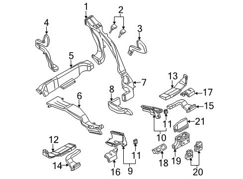 2009 Audi Q7 Ducts