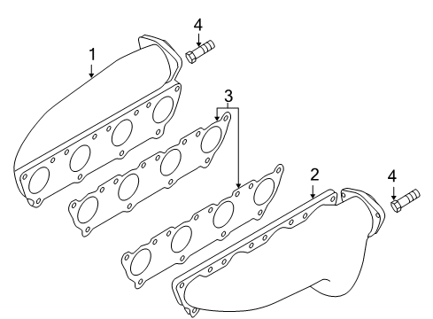 2005 Audi A8 Quattro Exhaust Manifold