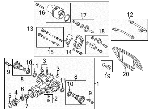 2015 Audi S8 Axle & Differential - Rear