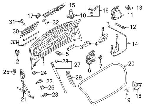 2010 Audi S5 Trunk