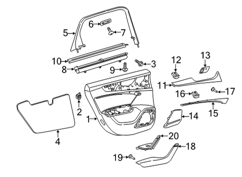 2021 Audi RS6 Avant Interior Trim - Rear Door