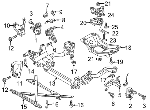 2014 Audi A4 Engine & Trans Mounting