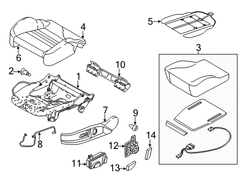 2012 Audi R8 Seat Components