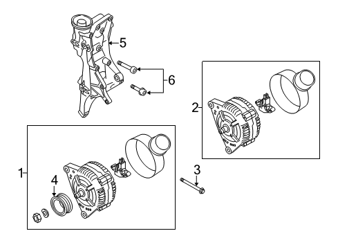 2017 Audi A4 Alternator