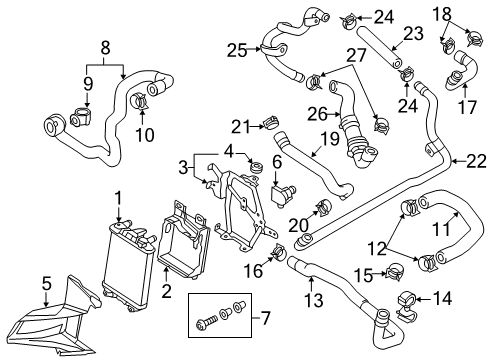 2013 Audi A8 Quattro Radiator & Components