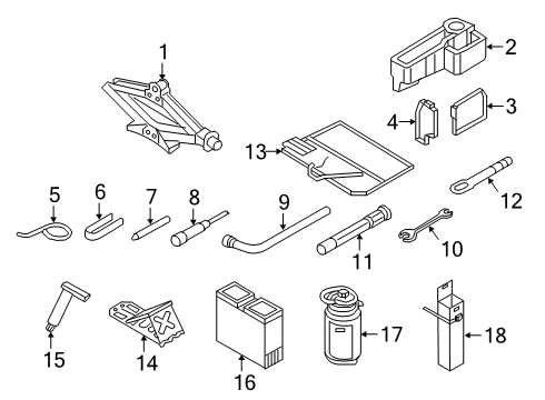 2023 Audi Q7 Jack & Components